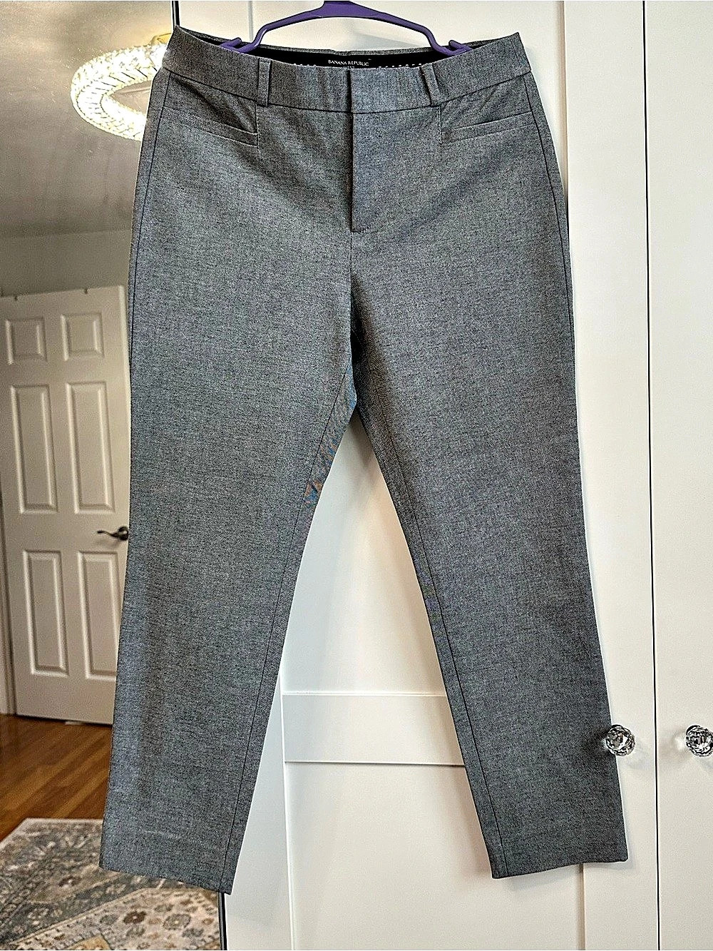 Banana Republic Petite Skinny Sloan Pant Ankle Pants Gray Size 4P